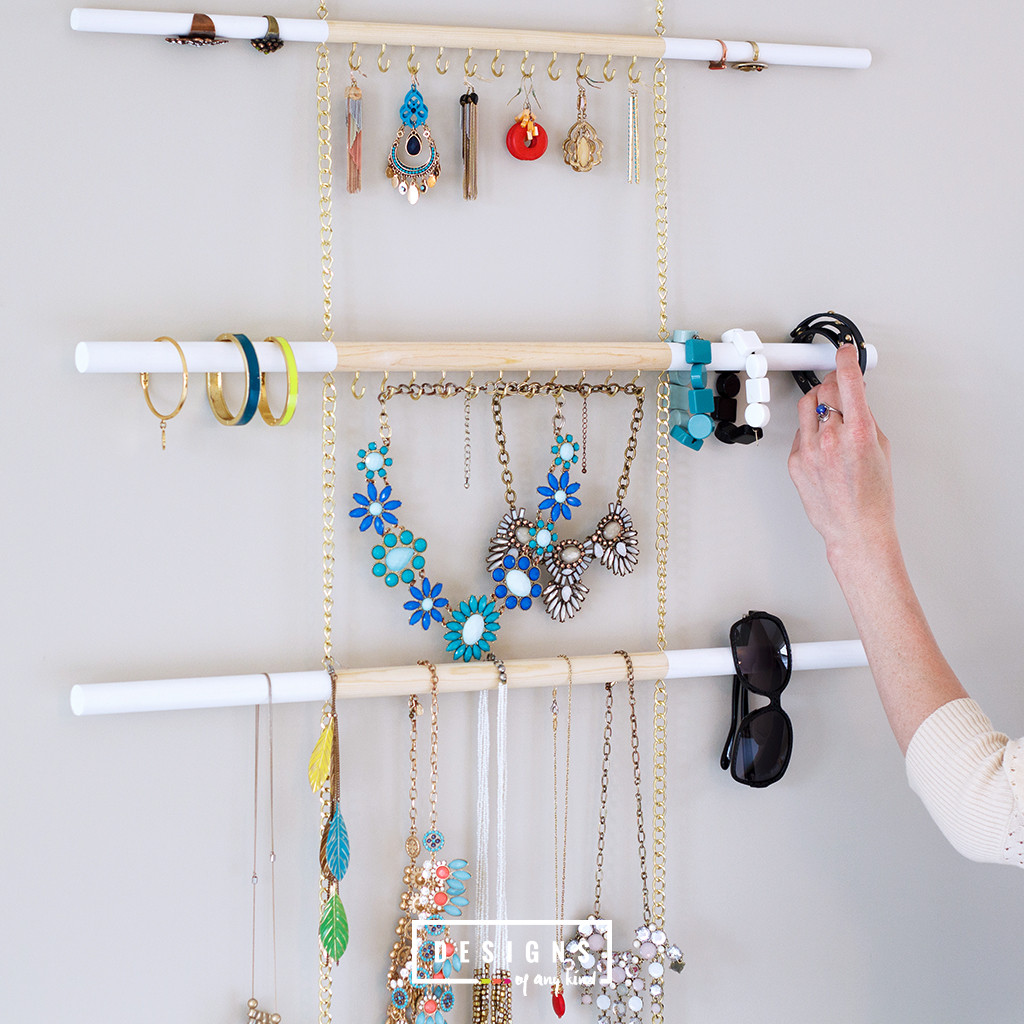 DIY Hanger Organizer
 DIY Modern Hanging Jewelry Organizer Designs of Any Kind