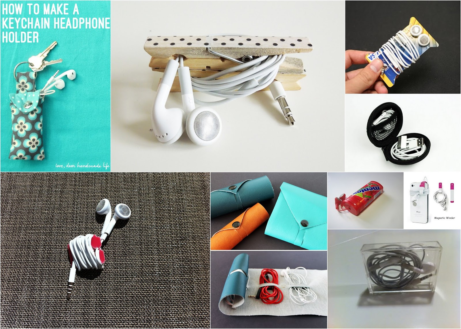 DIY Headphone Organizer
 Condo Blues 20 DIY Earphone Cases