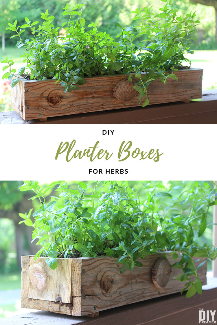 DIY Herb Planter Box
 DIY Planter Boxes for Herbs How to make a planter box