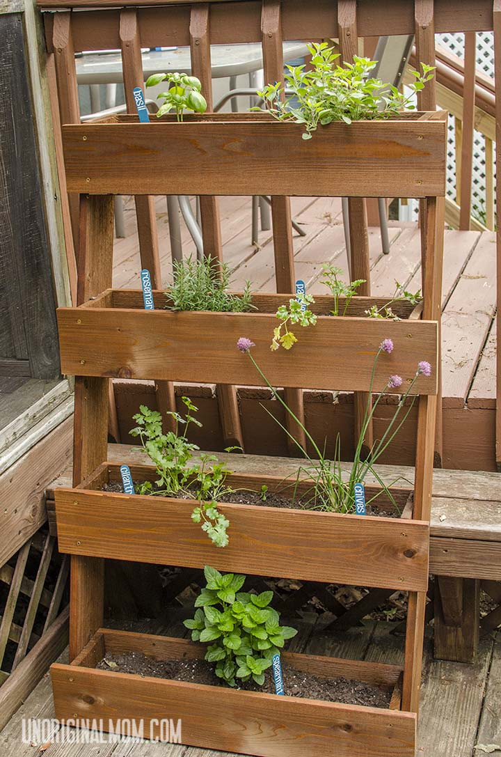 DIY Herb Planter Box
 DIY Window Box Herb Garden unOriginal Mom