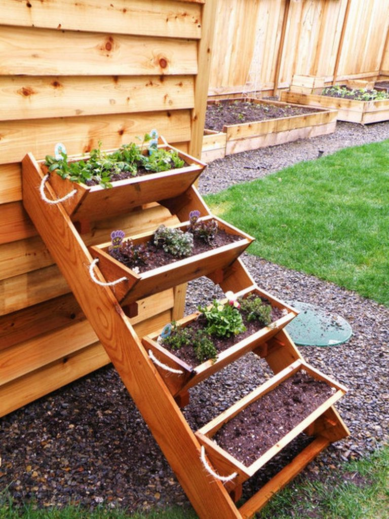 DIY Herb Planter Box
 Vertical Wooden Box Planter