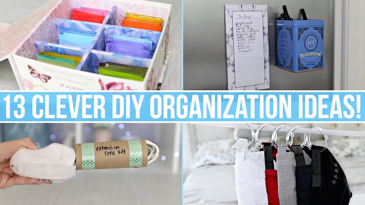 DIY Home Organizing Ideas
 13 Clever DIY Home Organization Ideas