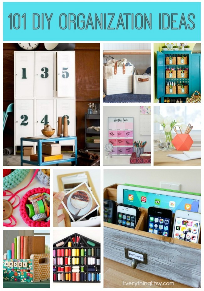 DIY Home Organizing Ideas
 25 DIY Home Organization Ideas