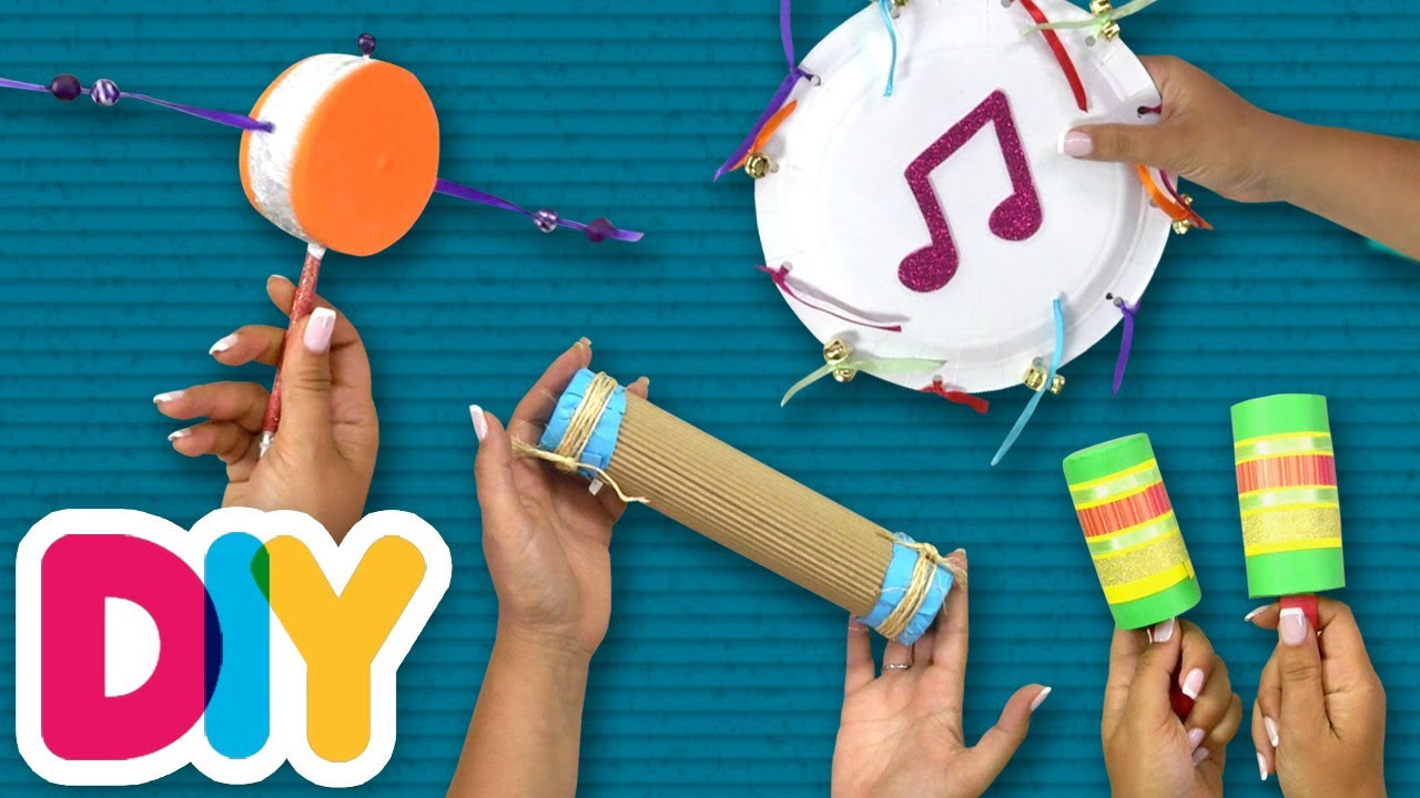 DIY Instruments For Kids
 4 MUSICAL INSTRUMENTS Crafts you can do anytime