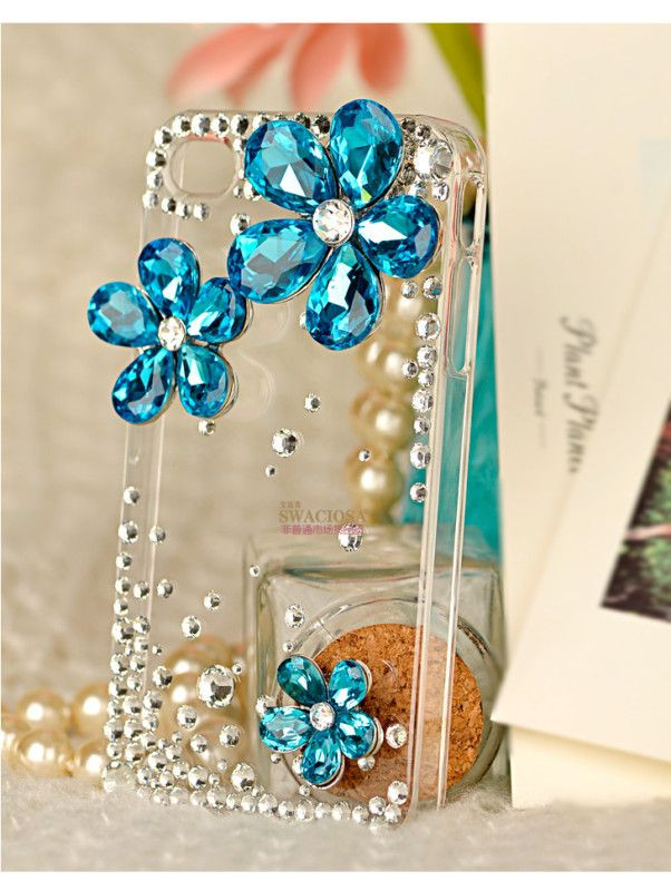 DIY Iphone Case Kit
 3D Alloy 4 Colors Crystal Daisy DIY Kits DIY Mobile I