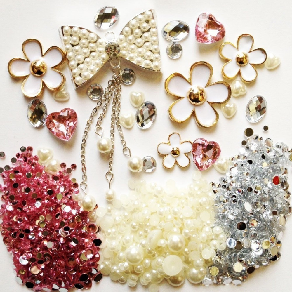 DIY Iphone Case Kit
 3D DIY Bling Cell Phone Case Resin Kawaii Cabochons