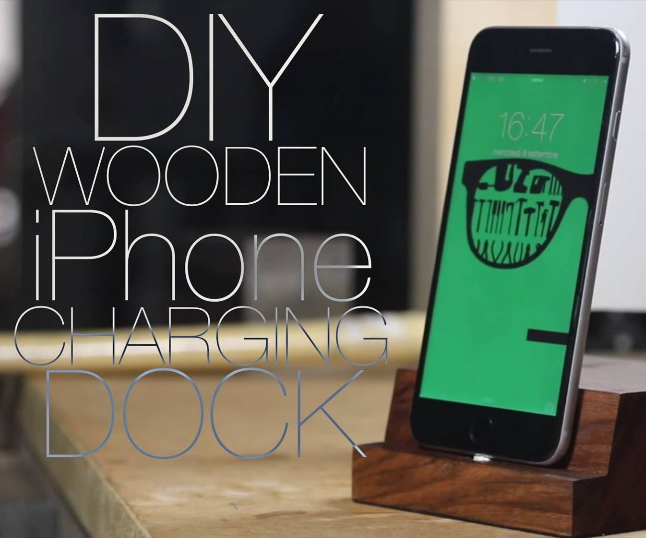 DIY Iphone Dock Wood
 Giaco Whatever Collaboration DIY Wooden iPhone Charging Dock