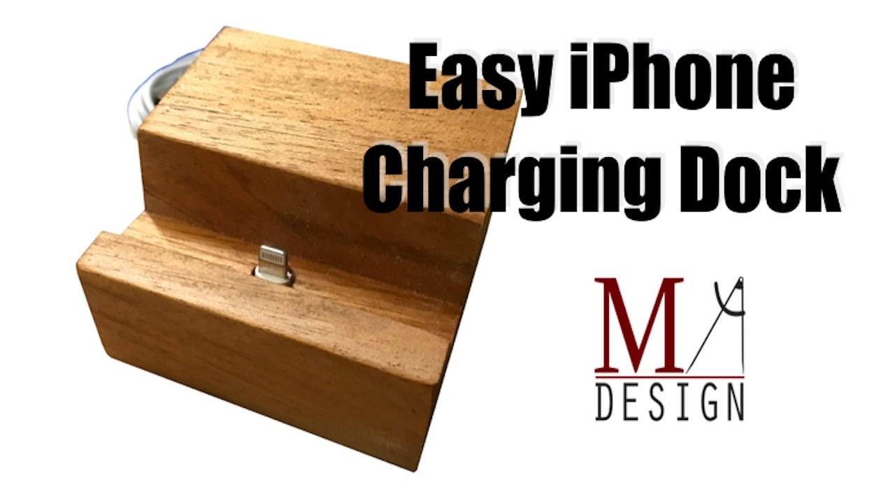 DIY Iphone Dock Wood
 DIY iPhone Charging Dock