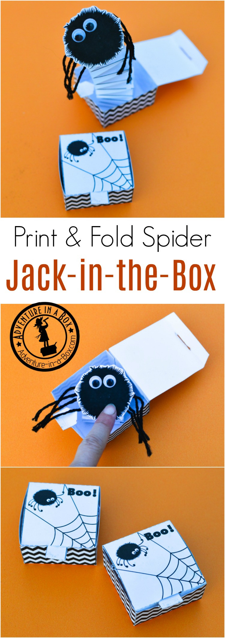 DIY Jack In The Box
 Spider Jack in the Box Free Printable Toy