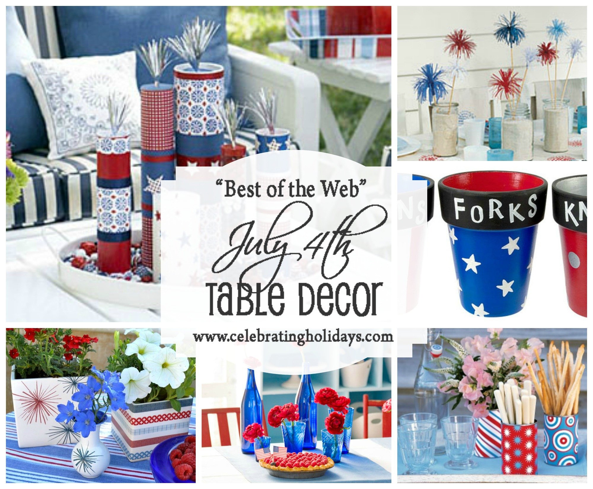 DIY July 4Th Decorations
 Table DIY Decorating for July 4th