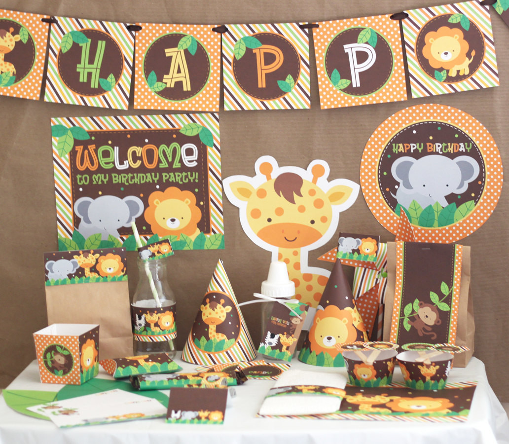 DIY Jungle Party Decorations
 Jungle Safari Birthday Party Decorations Jungle Animals