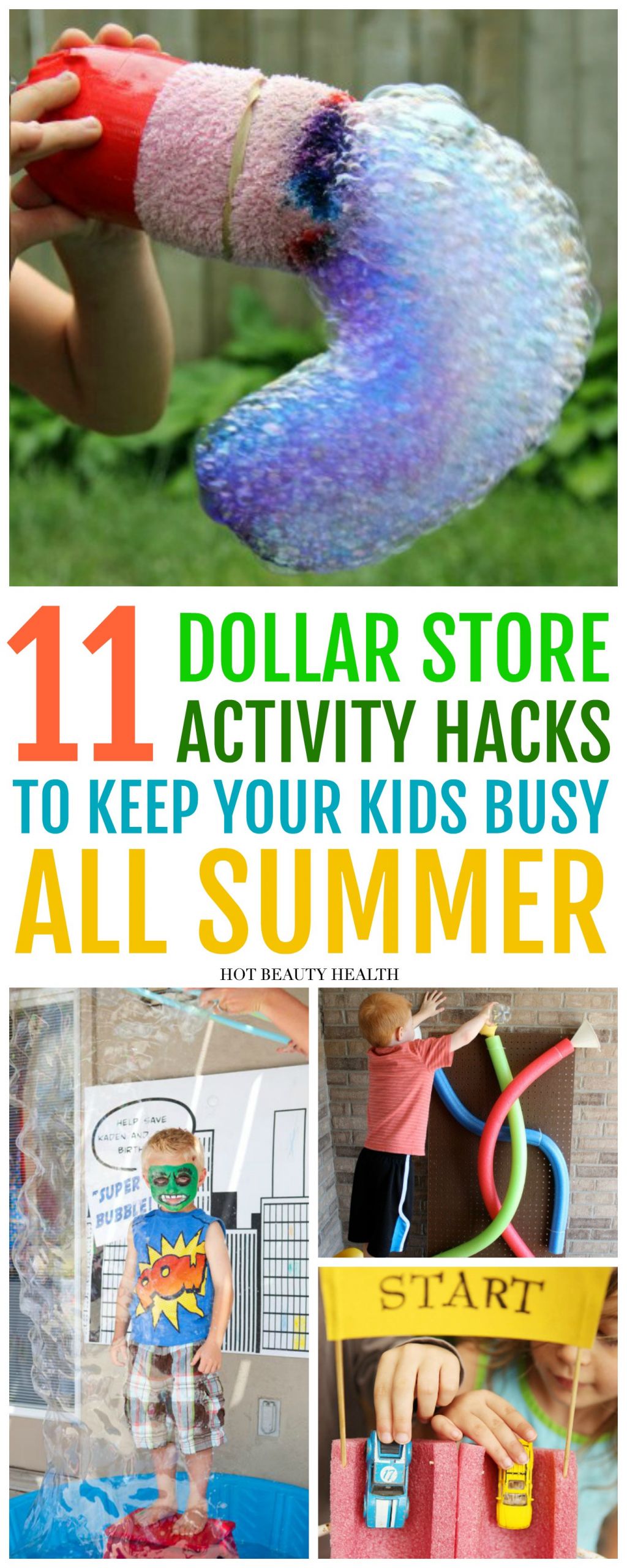 DIY Kids Activities
 11 Fun Activities to DIY This Summer From The Dollar Store