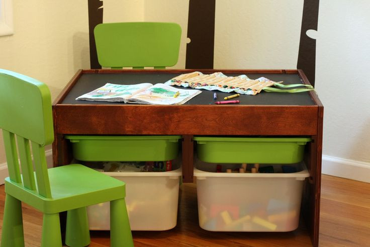 DIY Kids Activity Table
 DIY convertible kids activity table Magnetic chalkboard