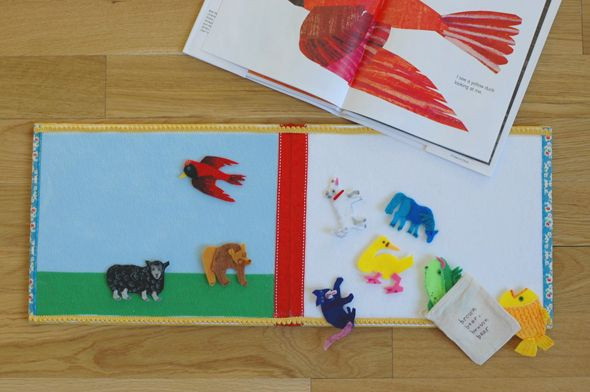 DIY Kids Books
 Little Green Notebook DIY Children s Flannel Story Board
