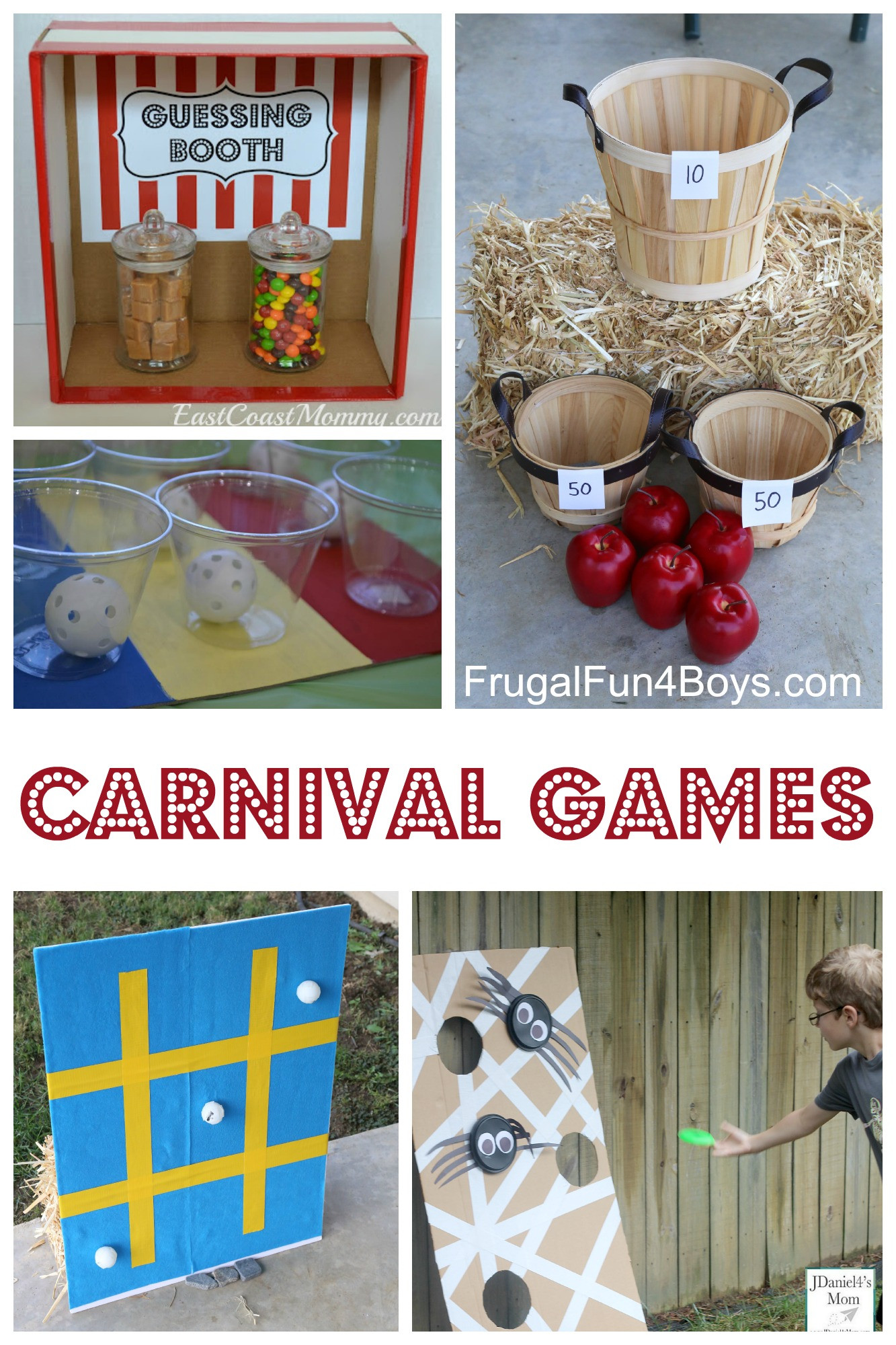 DIY Kids Carnival Games
 25 Simple Carnival Games for Kids Frugal Fun For Boys