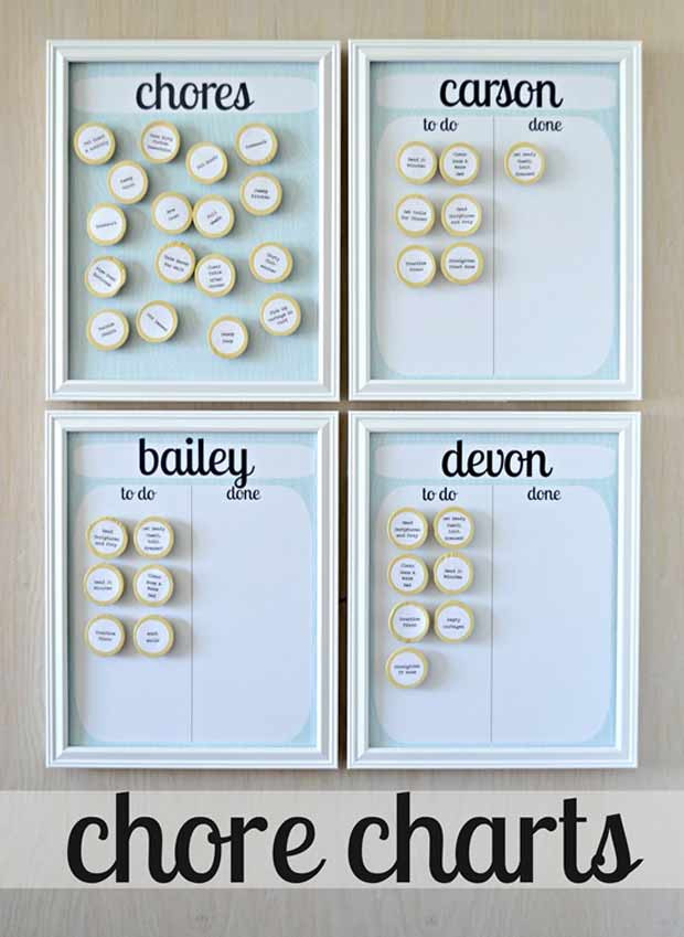 DIY Kids Chore Chart
 DIY Chore Charts Bellissima Kids Bellissima Kids