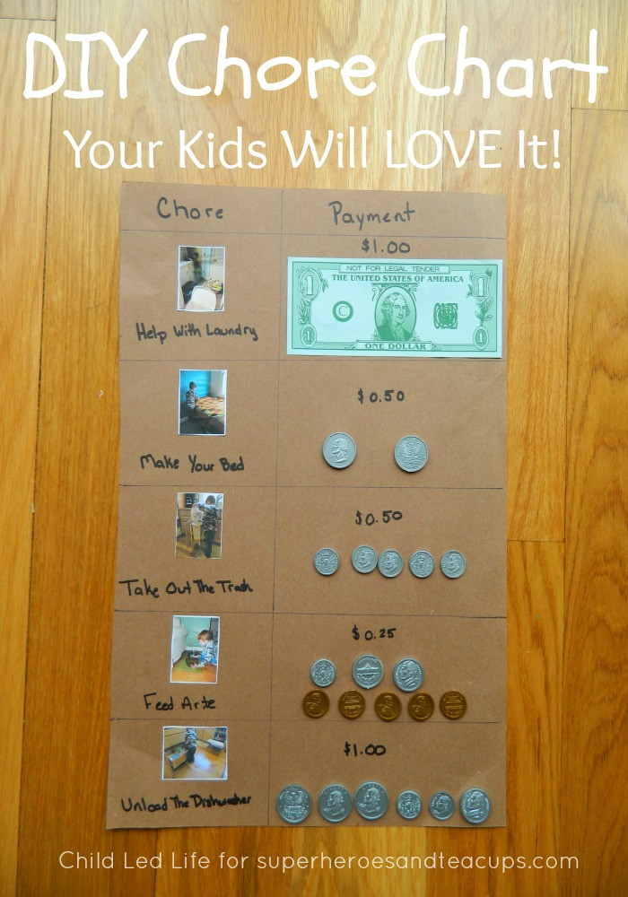 DIY Kids Chore Chart
 DIY Chore Chart