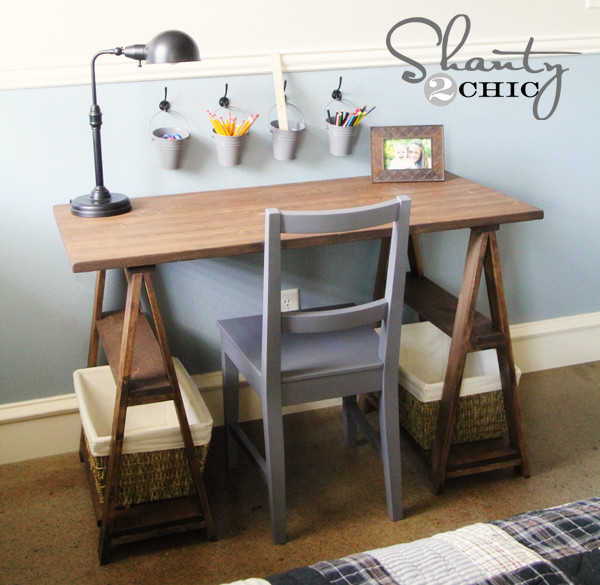 DIY Kids Desks
 Restoration Hardware DIY Desk Shanty 2 Chic