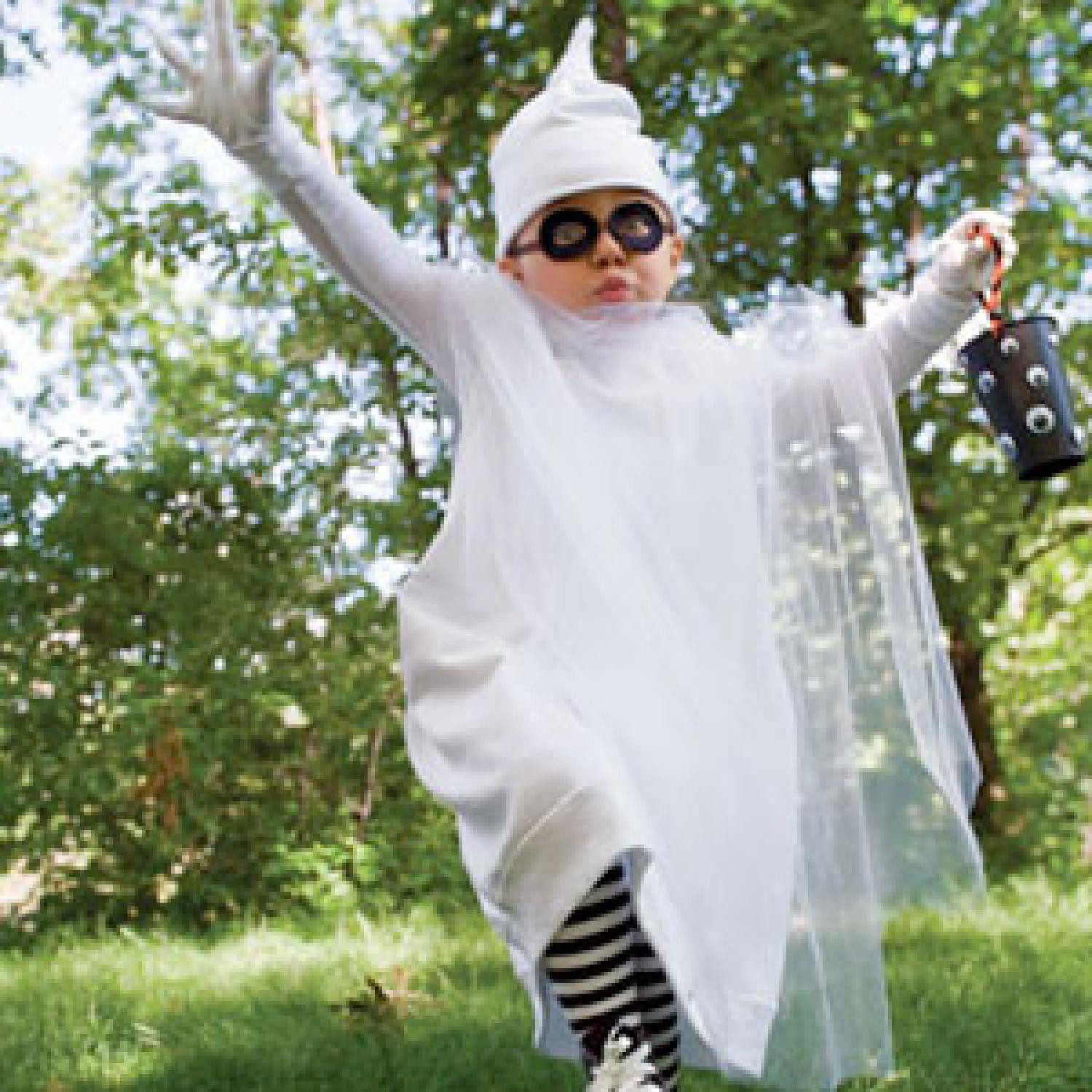 DIY Kids Ghost Costume
 Boo tiful Ghost Halloween Costume