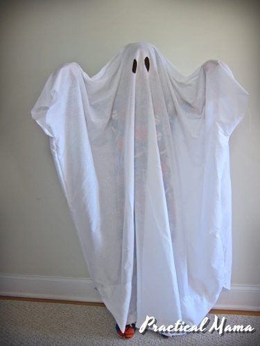 DIY Kids Ghost Costume
 Ghost costume for kids DIY