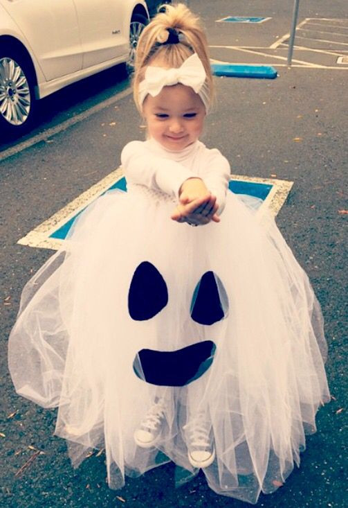 DIY Kids Ghost Costume
 50 Adorable Baby Wearing Halloween Costumes To Make You