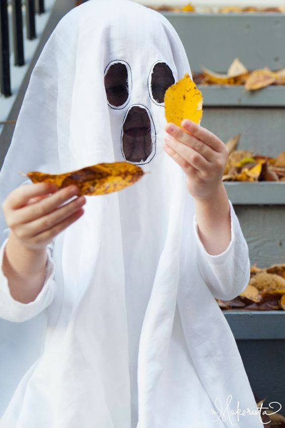 DIY Kids Ghost Costume
 Trick or Treat Chaotic or Neat Make Your Halloween