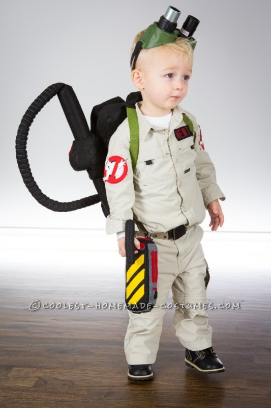 DIY Kids Ghostbuster Costume
 Littlest Ghostbuster Toddler Costume Who You Gonna Call