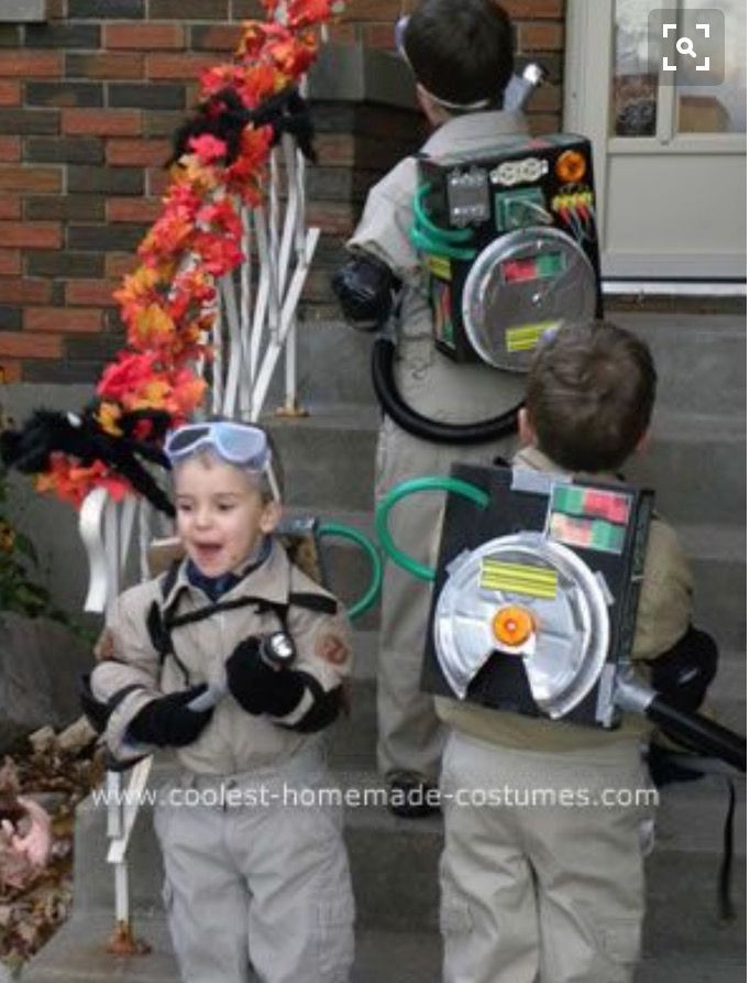 DIY Kids Ghostbuster Costume
 Ghostbusters costume homemade
