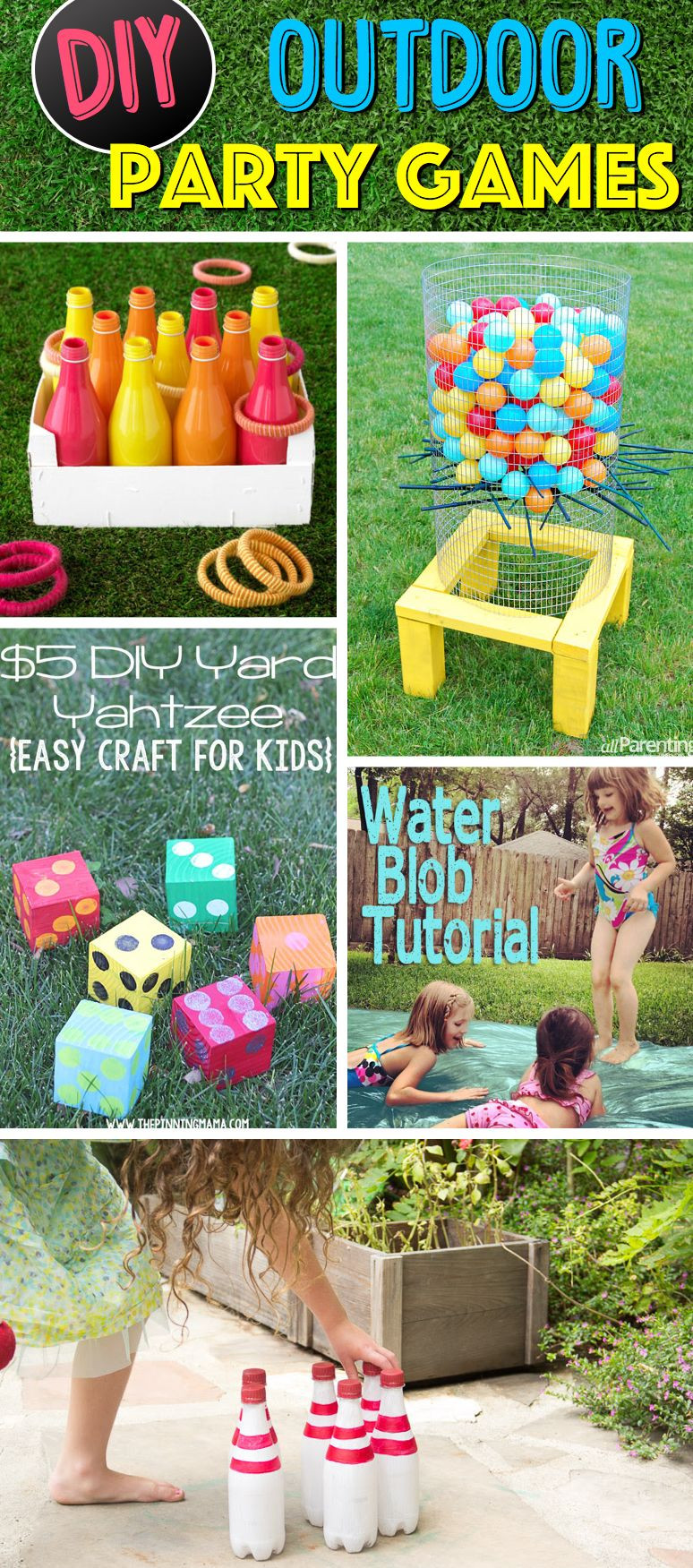 DIY Kids Party Games
 38 Easy To Make and Fun Filled Outdoor Party Games For The