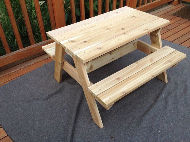 DIY Kids Picnic Table
 50 Free DIY Picnic Table Plans for Kids and Adults