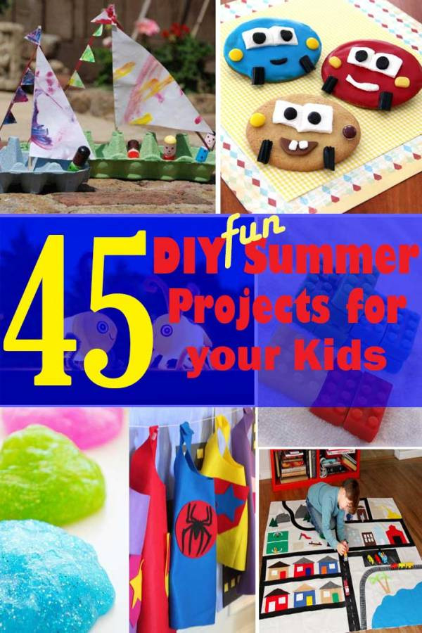 DIY Kids Project
 45 DIY Fun Summer Projects to do with your Kids The