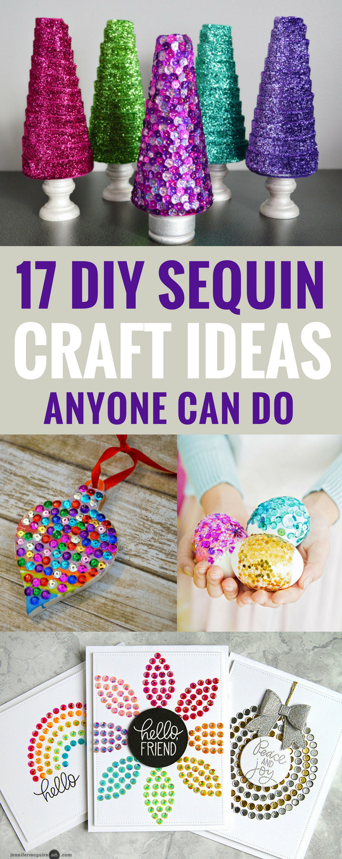 DIY Kids Project
 17 DIY Sequin Crafts Ideas Anyone Can Do