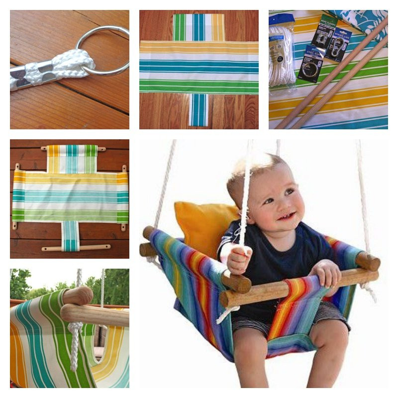 DIY Kids Swings
 DIY Baby Canvas Swings