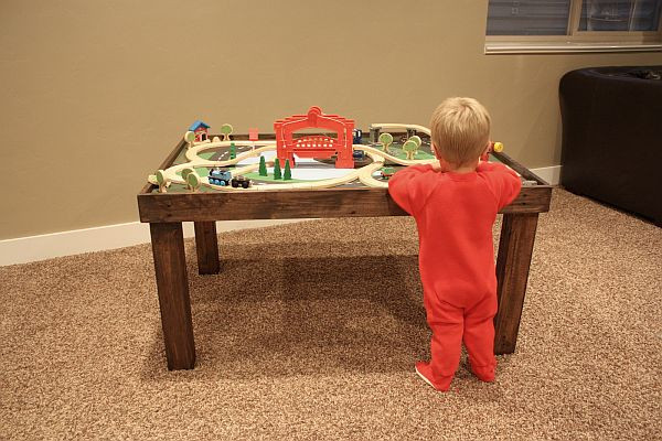 DIY Kids Train Table
 Playful DIY train table