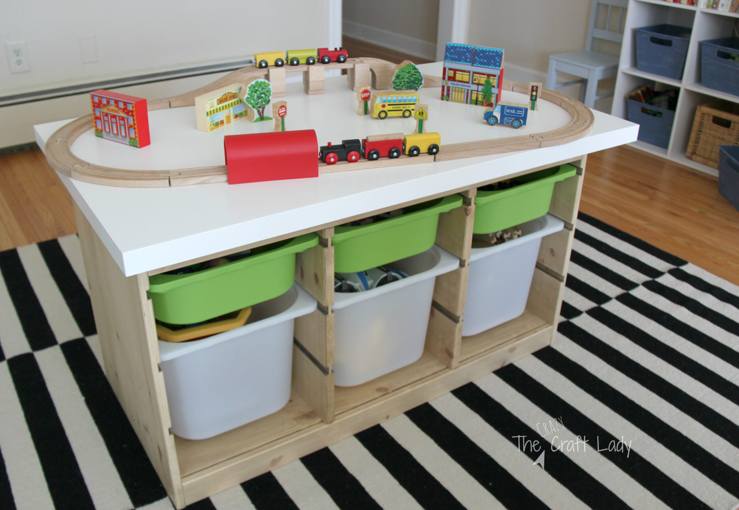 DIY Kids Train Table
 An Ikea Hack Train & Activity Table The Crazy Craft Lady