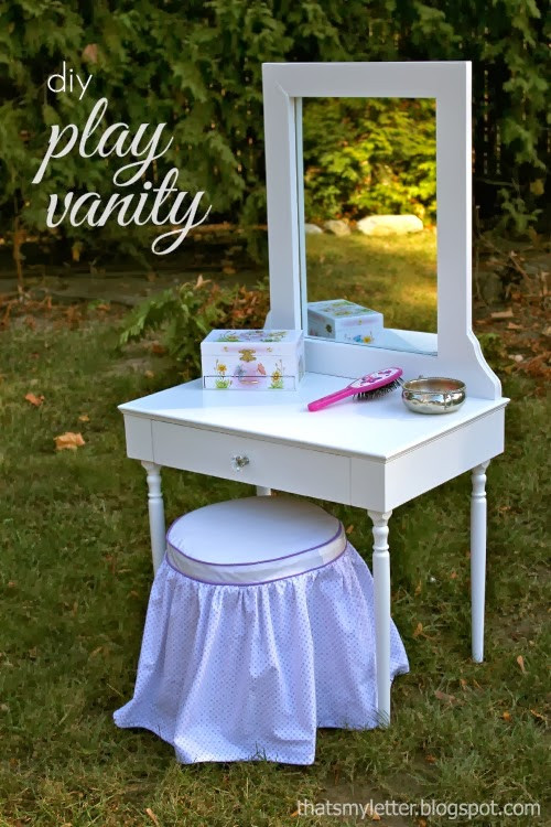 DIY Kids Vanity
 That s My Letter DIY Play Vanity
