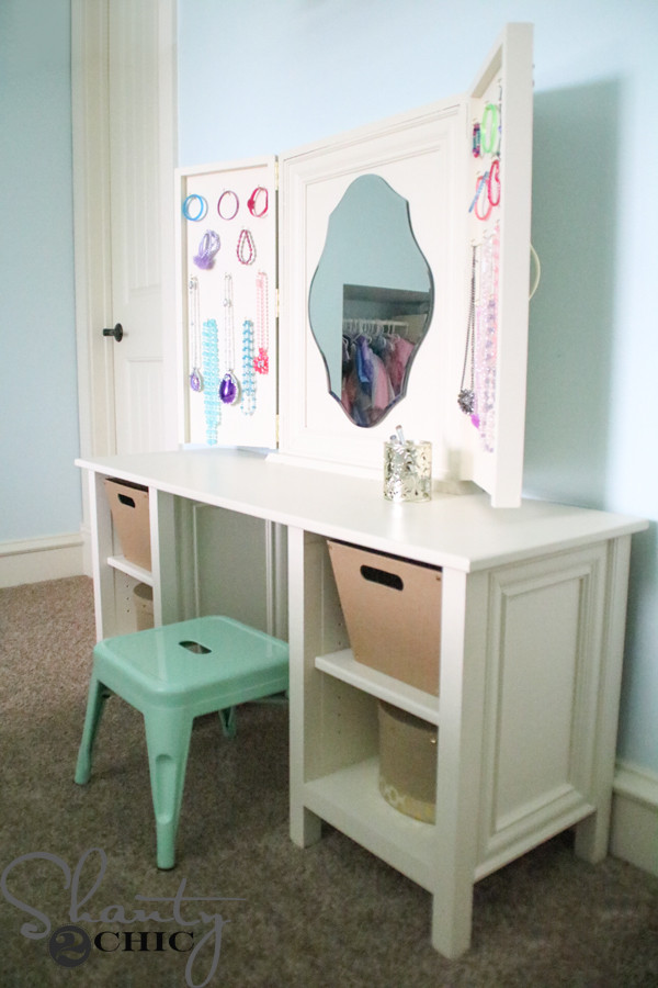 DIY Kids Vanity
 DIY Kids Vanity Shanty 2 Chic