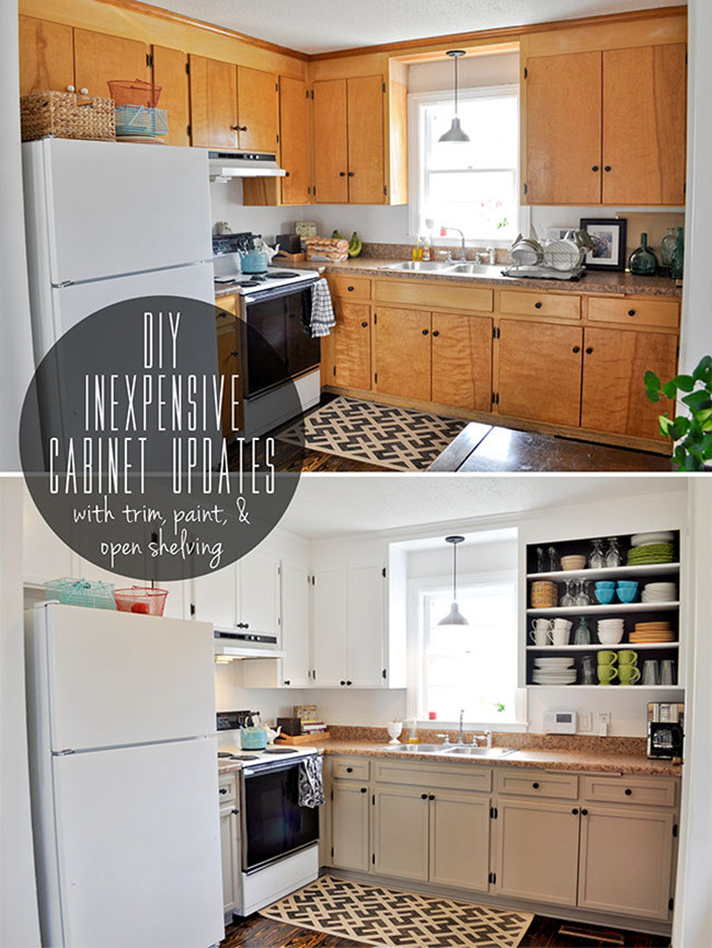 Diy Kitchen Cabinets
 8 Low Cost DIY Ways to Give Your Kitchen Cabinets a Makeover