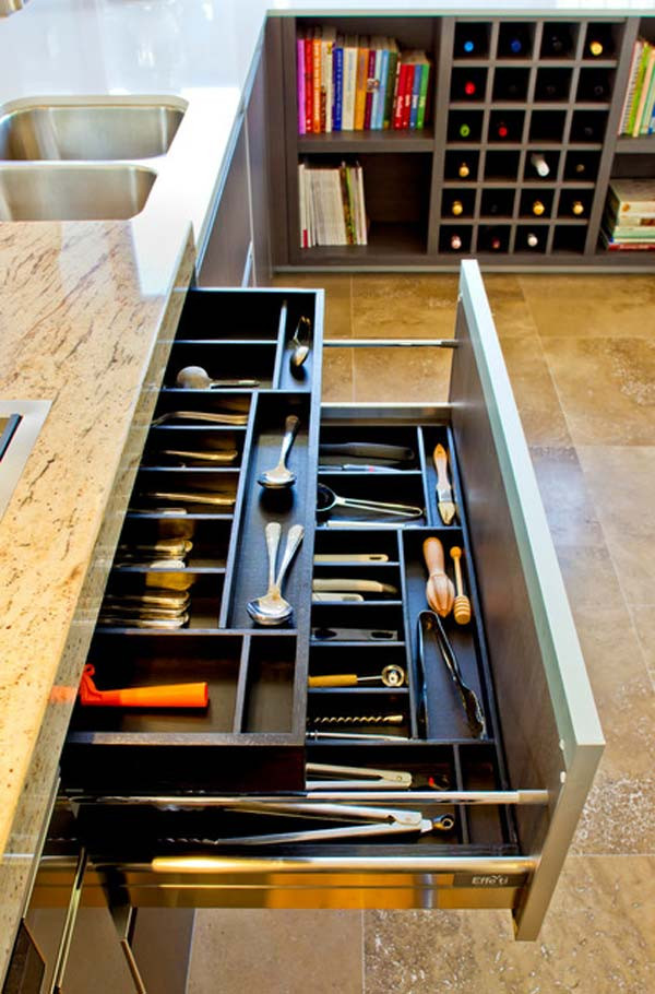 DIY Kitchen Drawer Organizer
 27 Ingenious DIY Cutlery Storage Solution Projects That