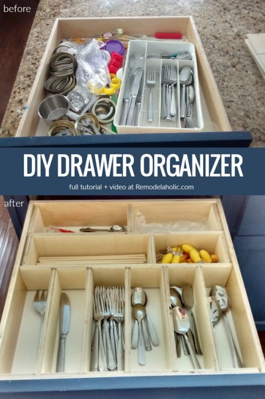 DIY Kitchen Drawer Organizer
 Remodelaholic
