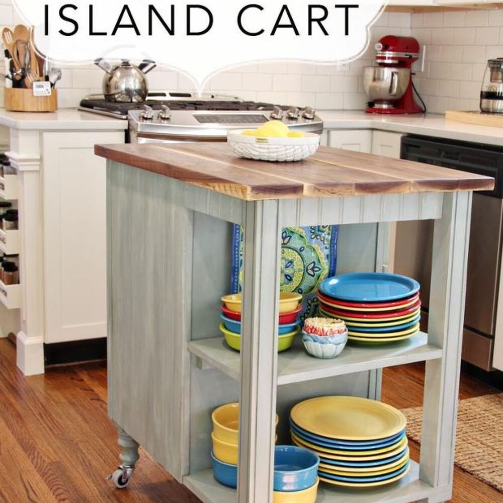 DIY Kitchen Island Plan
 DIY Kitchen Island Cart With Plans