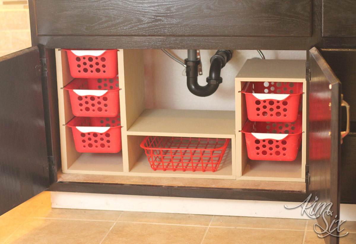 DIY Kitchen Organizer
 diy undersink organizer