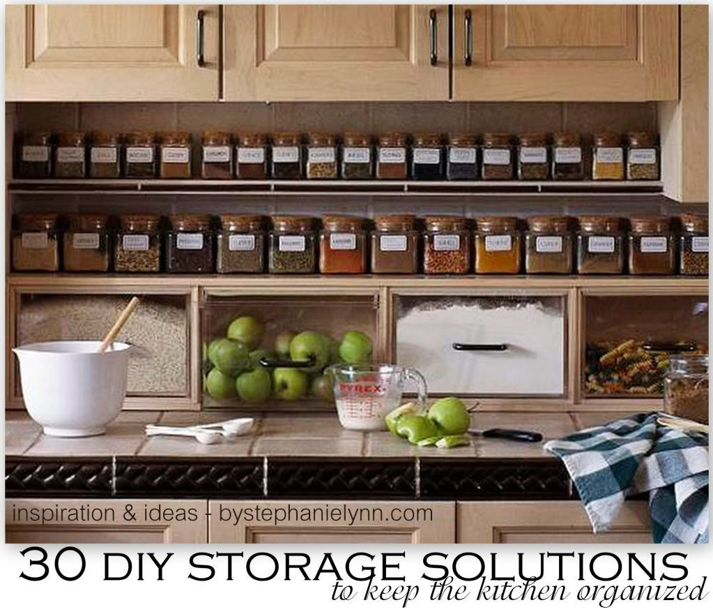 DIY Kitchen Organizer
 30 DIY Storage Solutions to Keep the Kitchen Organized