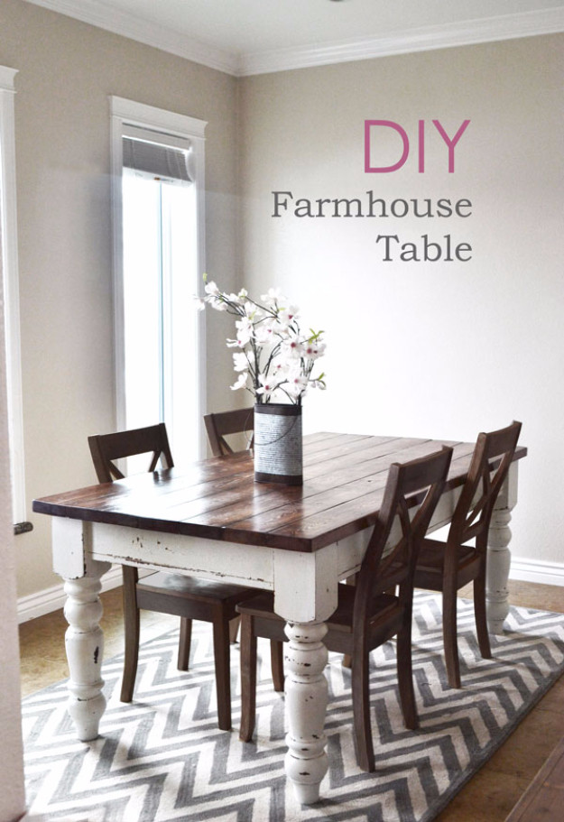 DIY Kitchen Table Plans
 38 DIY Dining Room Tables