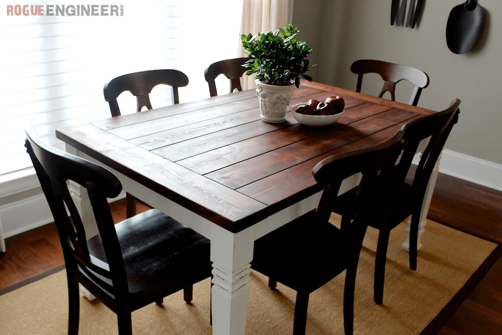 DIY Kitchen Table Plans
 DIY Farmhouse Table Free Plans