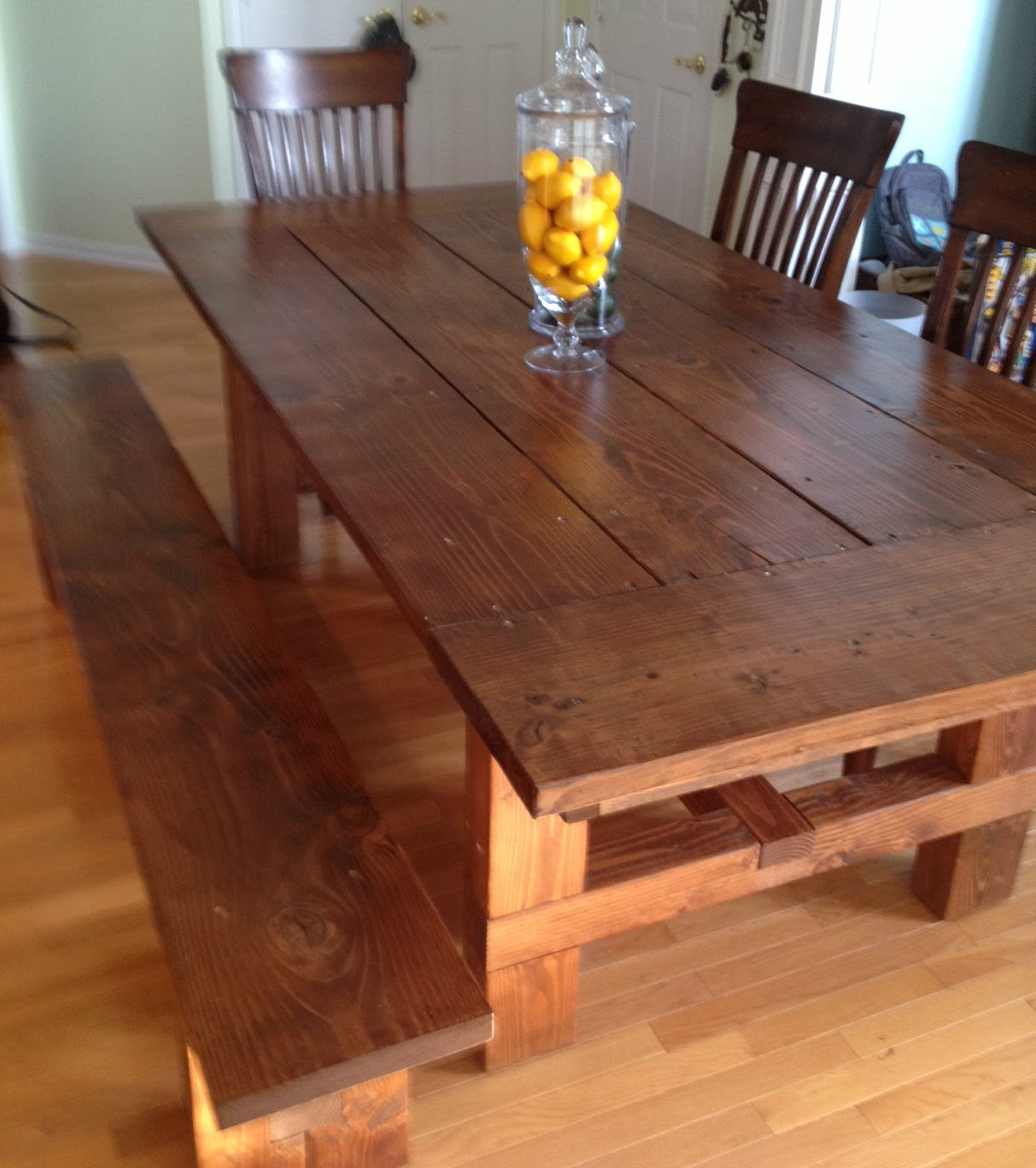 DIY Kitchen Table Plans
 Dad Built This How to Build a Farmhouse Table