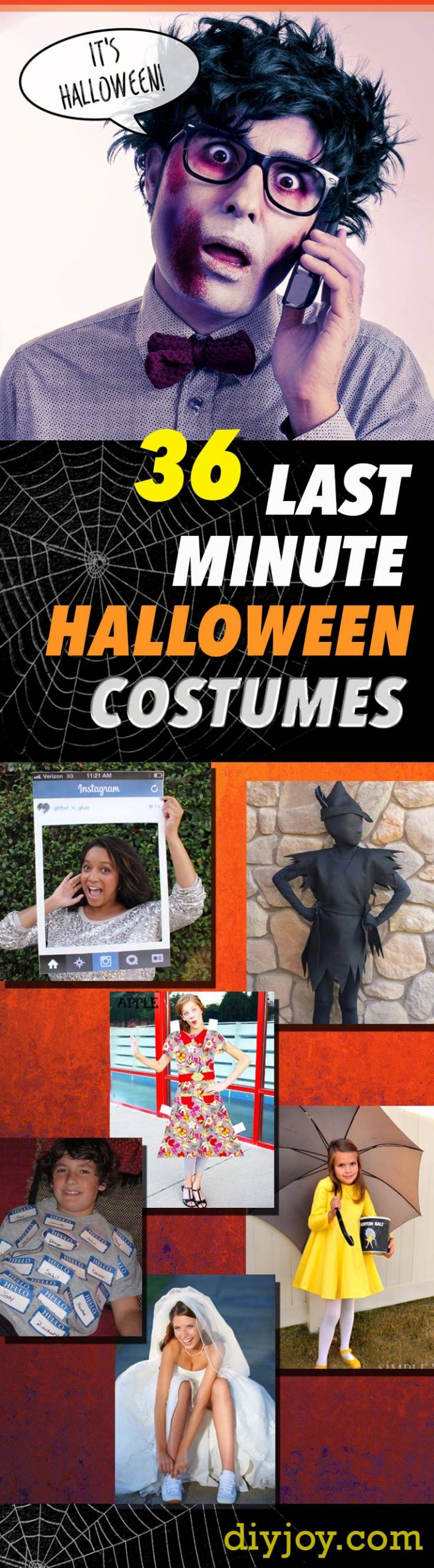 DIY Last Minute Halloween Costumes
 36 Last Minute DIY Halloween Costumes