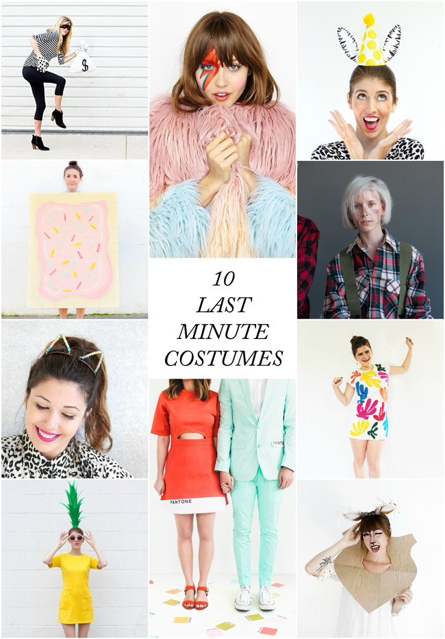 DIY Last Minute Halloween Costumes
 10 Last Minute DIY Halloween Costume Ideas The Crafted Life