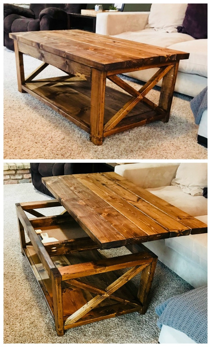 DIY Lift Top Coffee Table Plans
 Lift Top Coffee Table