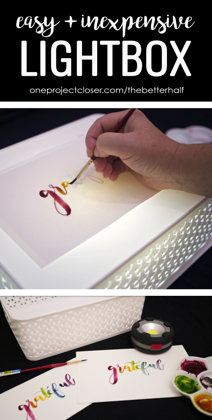 DIY Lightbox Tracing
 How to Make a DIY Lightbox for Tracing e Project Closer